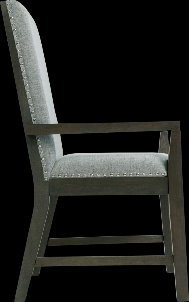 Hammerworth Gray Arm Chair, Set of 2 - Thumbnail - Image 6