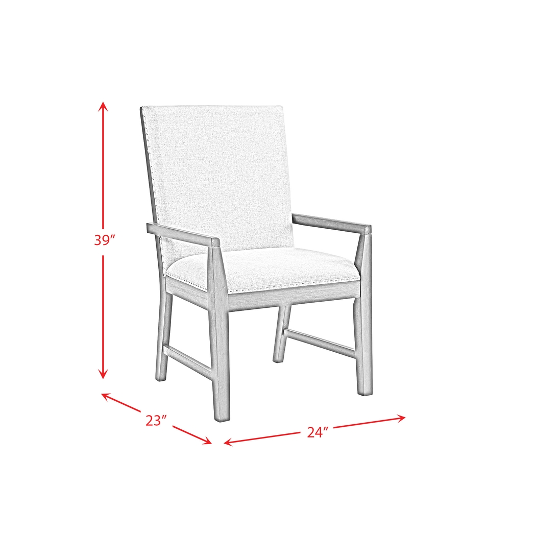 Hammerworth Gray Arm Chair, Set of 2 - Thumbnail - Image 7