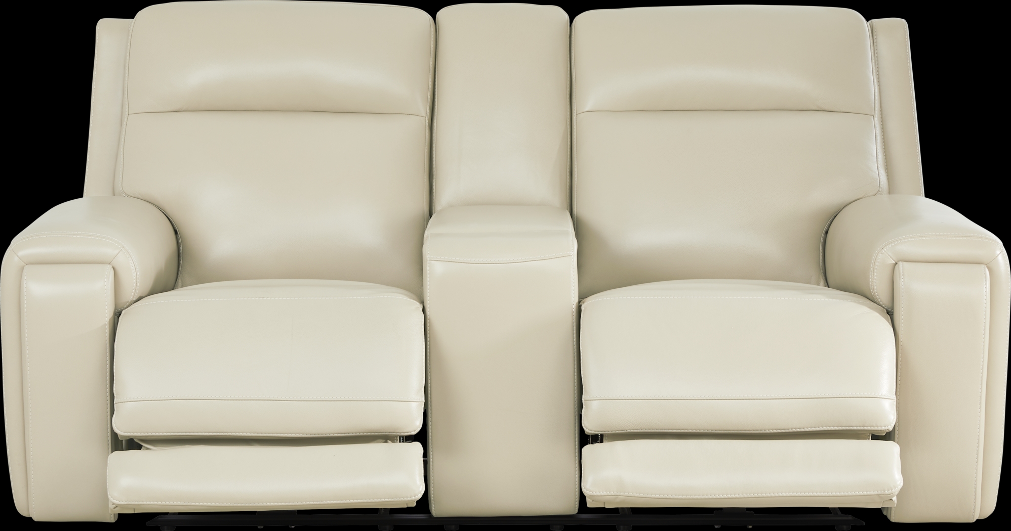 Hammond Park Beige Leather 8 Pc Triple Power Reclining Living Room - Thumbnail - Image 5