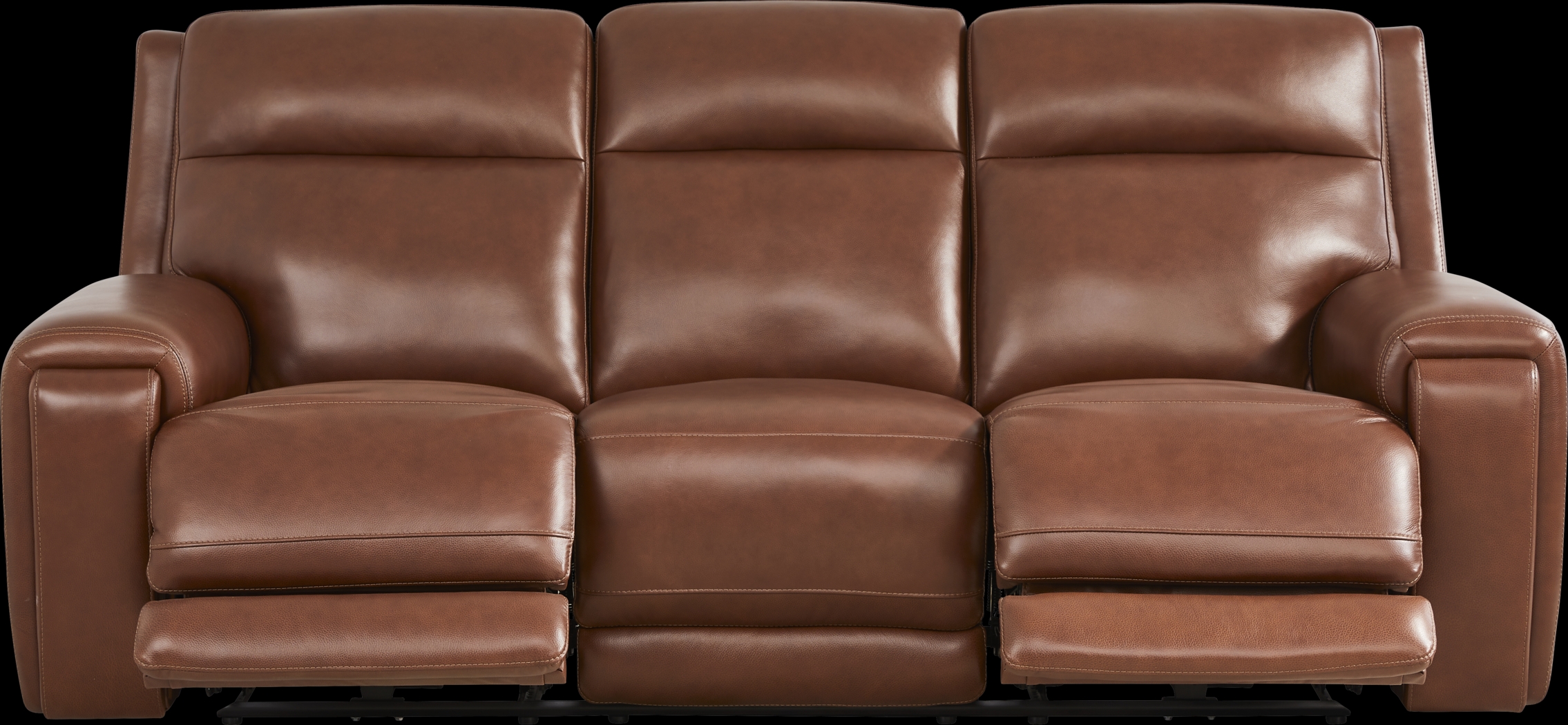 Hammond Park Brown Leather 5 Pc Triple Power Reclining Living Room - Thumbnail - Image 2