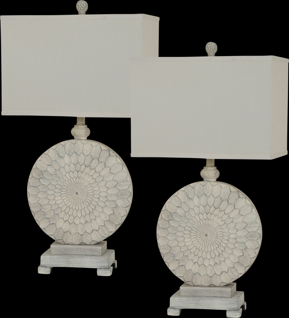 Hammond Rowe Beige Table Lamps, Set of 2 - Thumbnail - Image 1