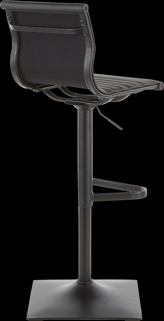 Hampden Black Adjustable Barstool - Thumbnail - Image 3