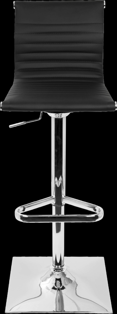 Hampden Black Chrome Adjustable Swivel Barstool - Thumbnail - Image 2
