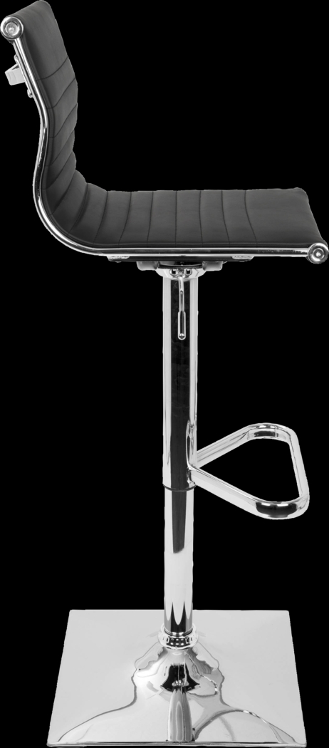 Hampden Black Chrome Adjustable Swivel Barstool - Thumbnail - Image 3