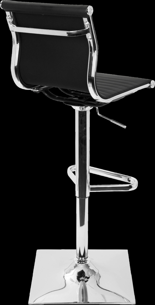 Hampden Black Chrome Adjustable Swivel Barstool - Thumbnail - Image 4