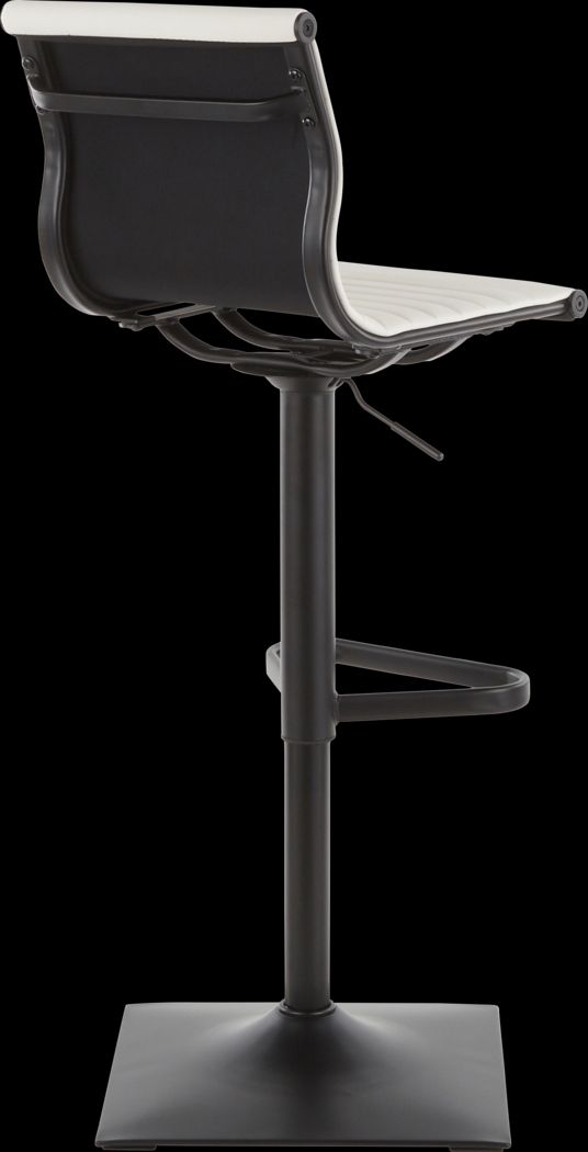 Hampden White Adjustable Barstool - Thumbnail - Image 3