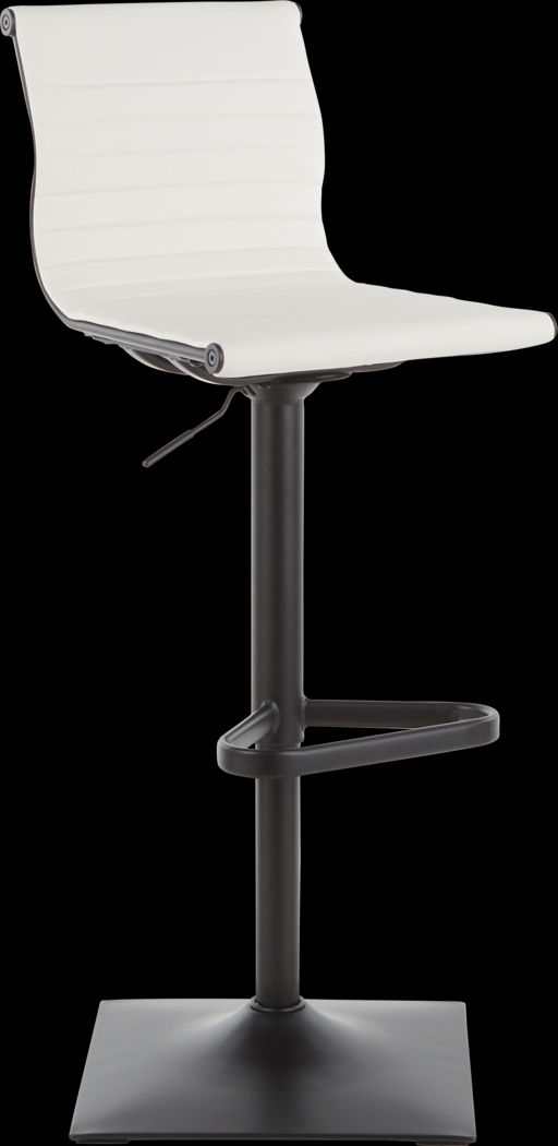 Hampden White Adjustable Barstool - Thumbnail - Image 1