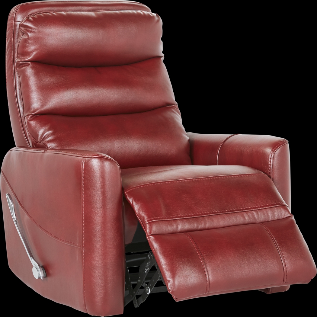 Hampstead Red Swivel Glider Recliner - Thumbnail - Image 2