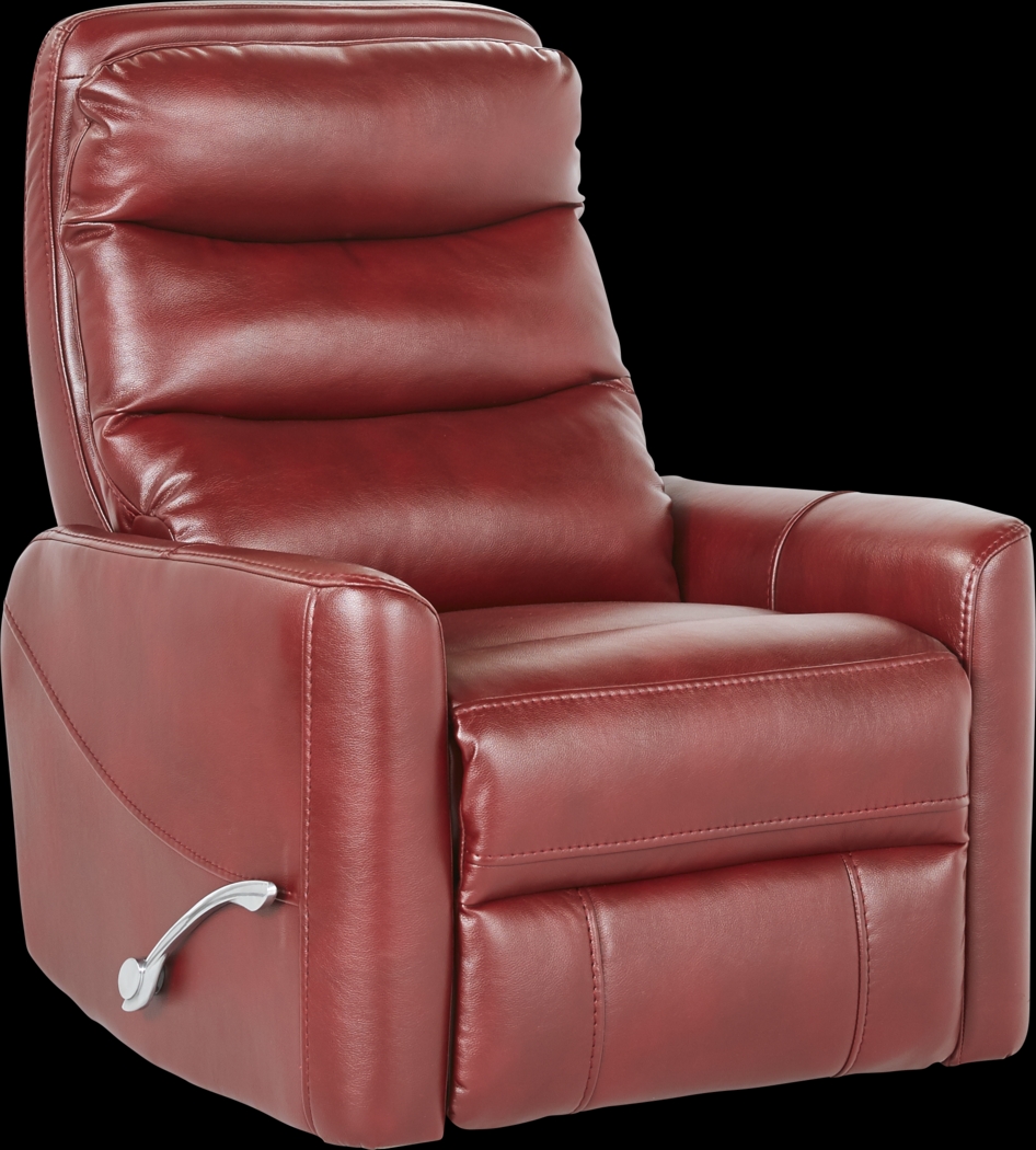 Hampstead Red Swivel Glider Recliner - Thumbnail - Image 1