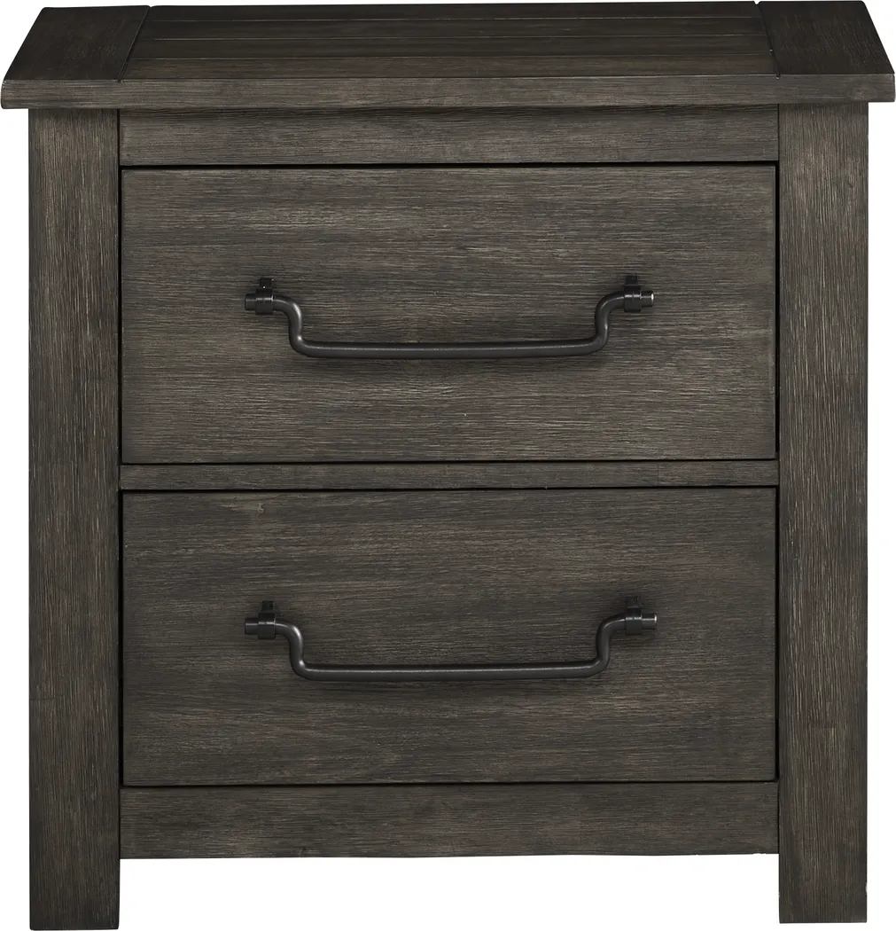 Hampton Falls Brown 7 Pc King Panel Bedroom - Thumbnail - Image 7