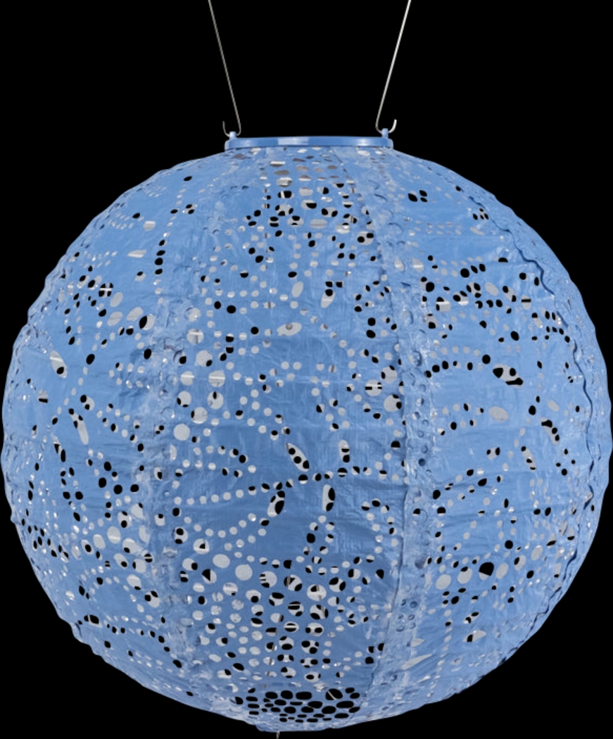 Hamtara Blue Outdoor Solar Lantern - Thumbnail - Image 1