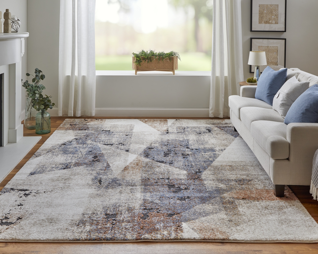 Hanby Multi 5'3 x 8' Rug - Thumbnail - Image 2