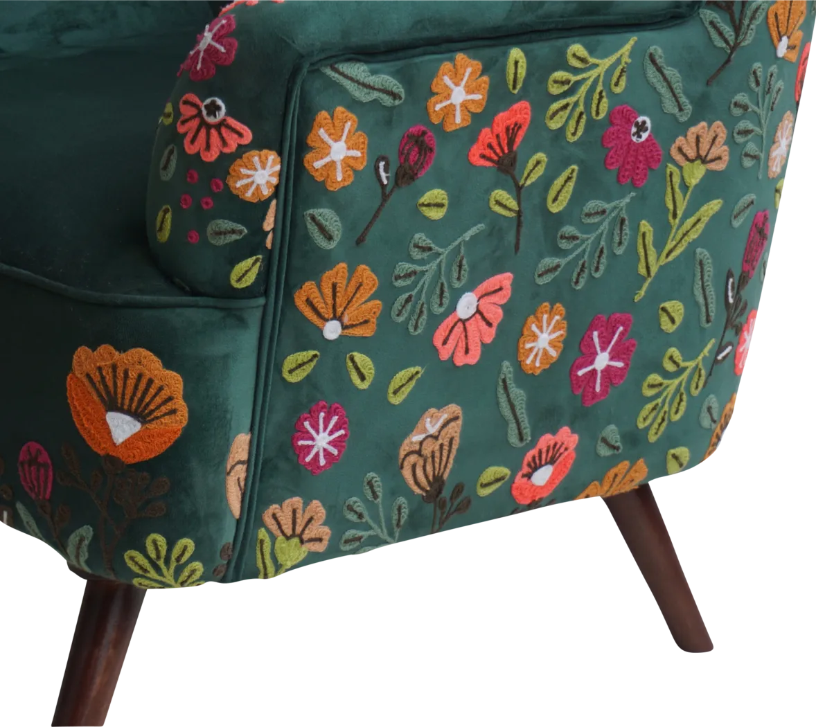 Hancana Green Accent Chair - Thumbnail - Image 3