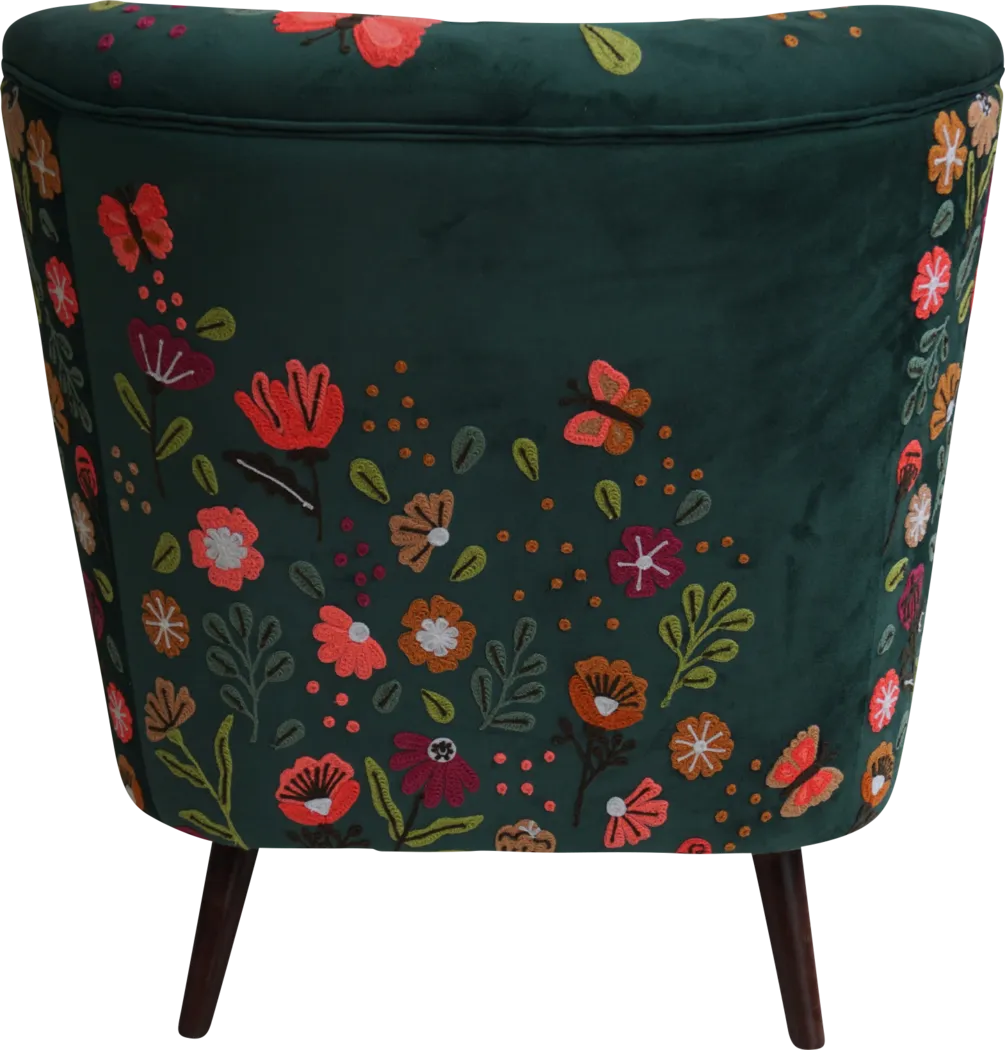 Hancana Green Accent Chair - Thumbnail - Image 5
