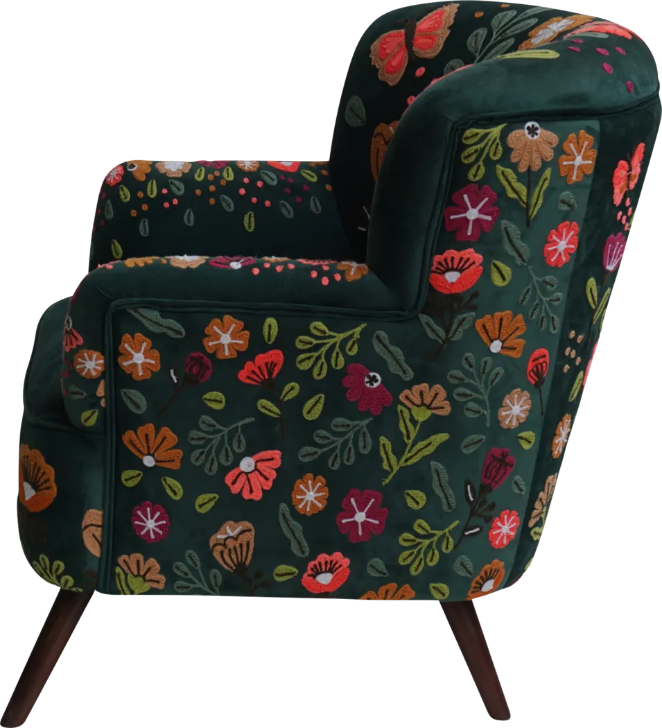 Hancana Green Accent Chair - Thumbnail - Image 6