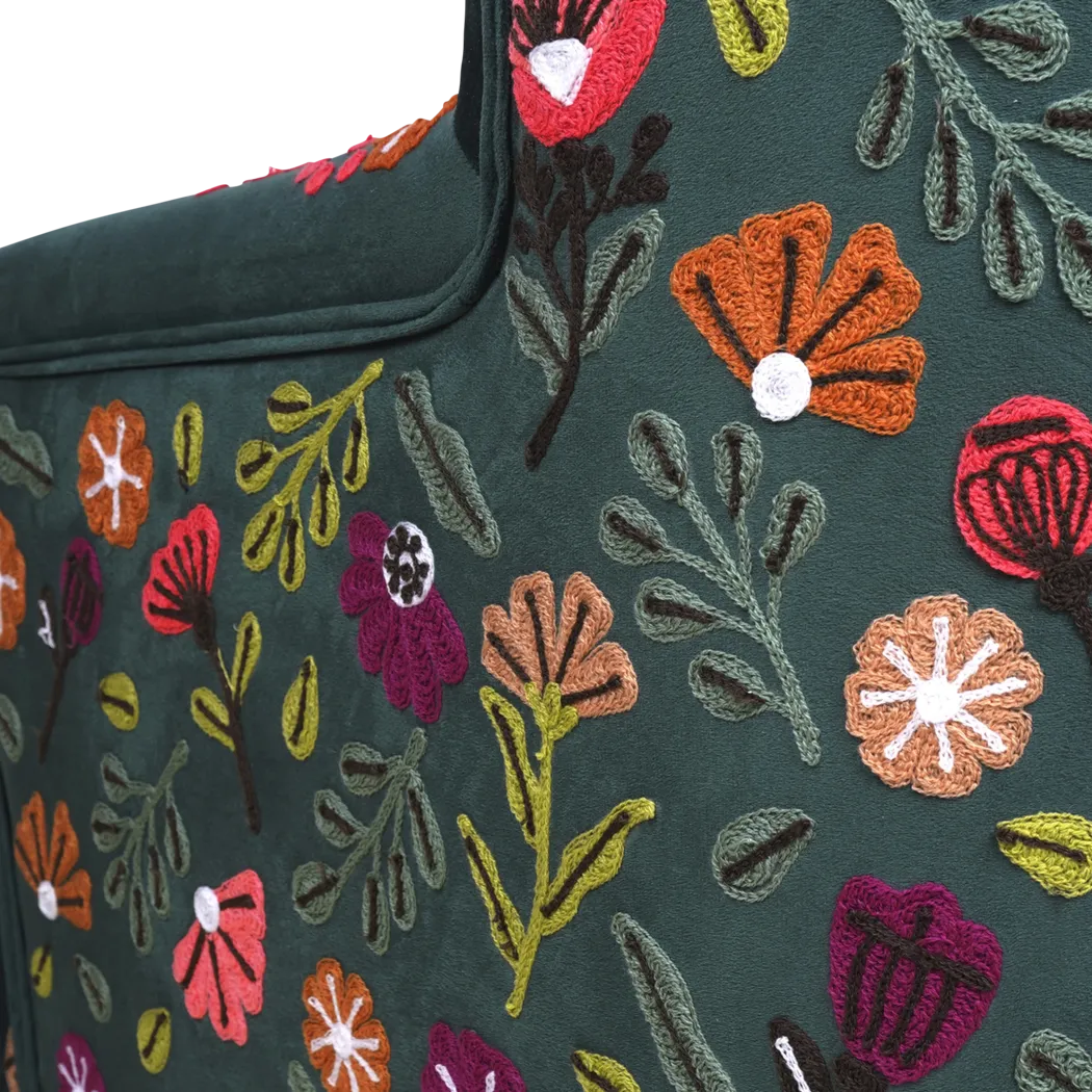 Hancana Green Accent Chair - Thumbnail - Image 7