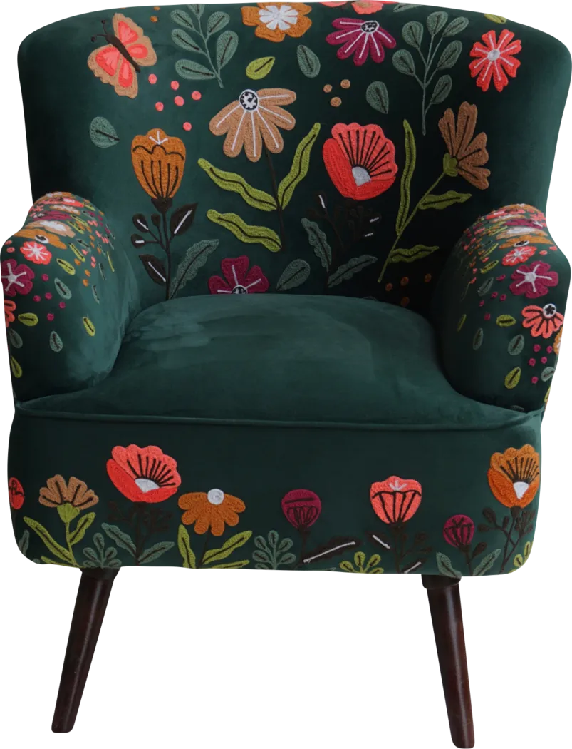 Hancana Green Accent Chair - Thumbnail - Image 8