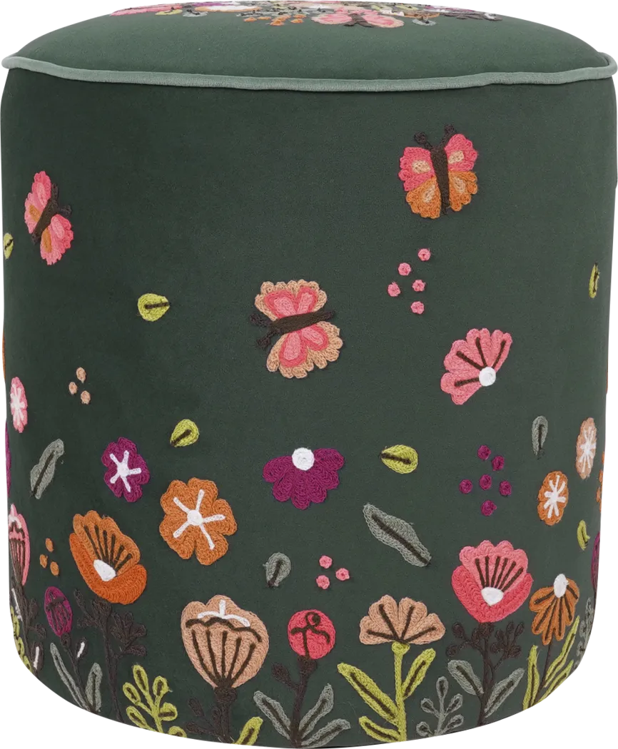 Hancana Green Ottoman - Thumbnail - Image 5