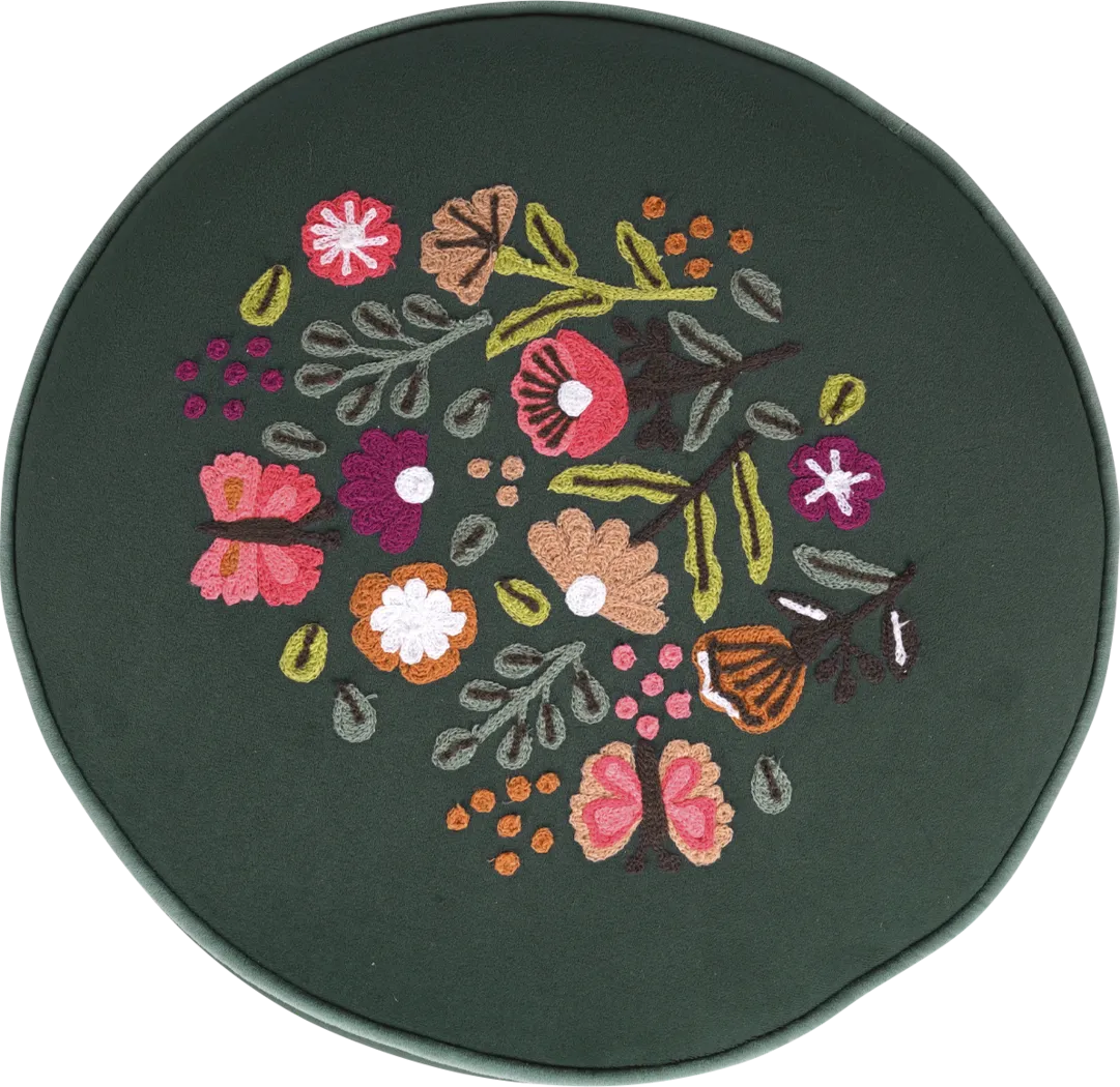 Hancana Green Ottoman - Thumbnail - Image 6