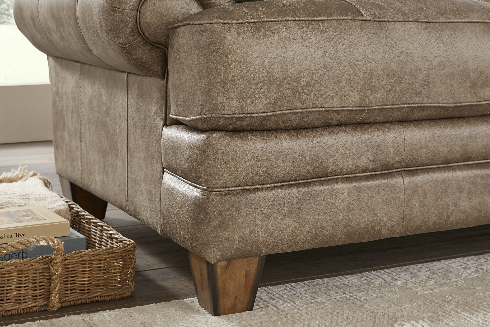 Hancock Park Brown Loveseat - Thumbnail - Image 3