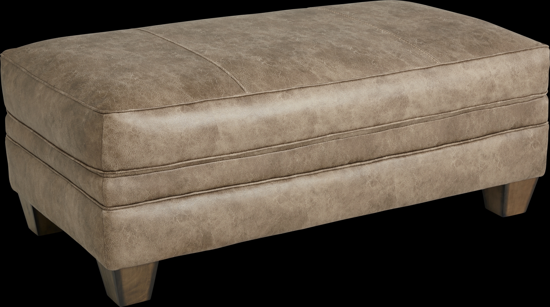 Hancock Park Brown Ottoman - Thumbnail - Image 1