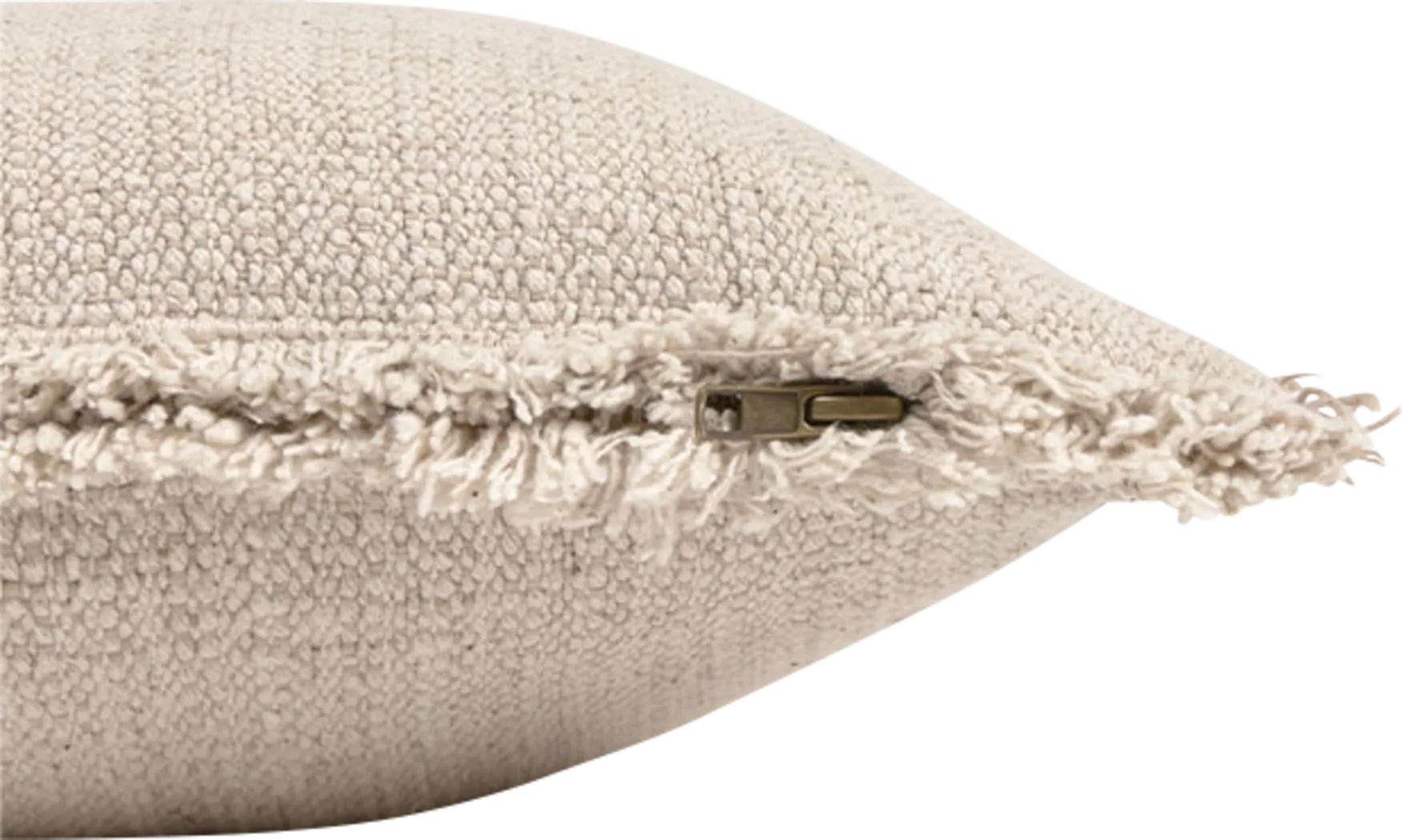 Handloom Beige/Natural Lumbar Pillow - Thumbnail - Image 4