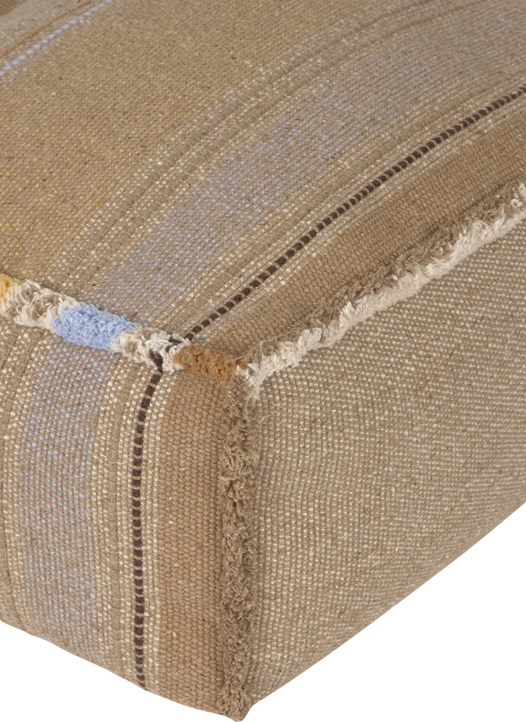 Handloom Puebla Brown Pouf - Thumbnail - Image 2