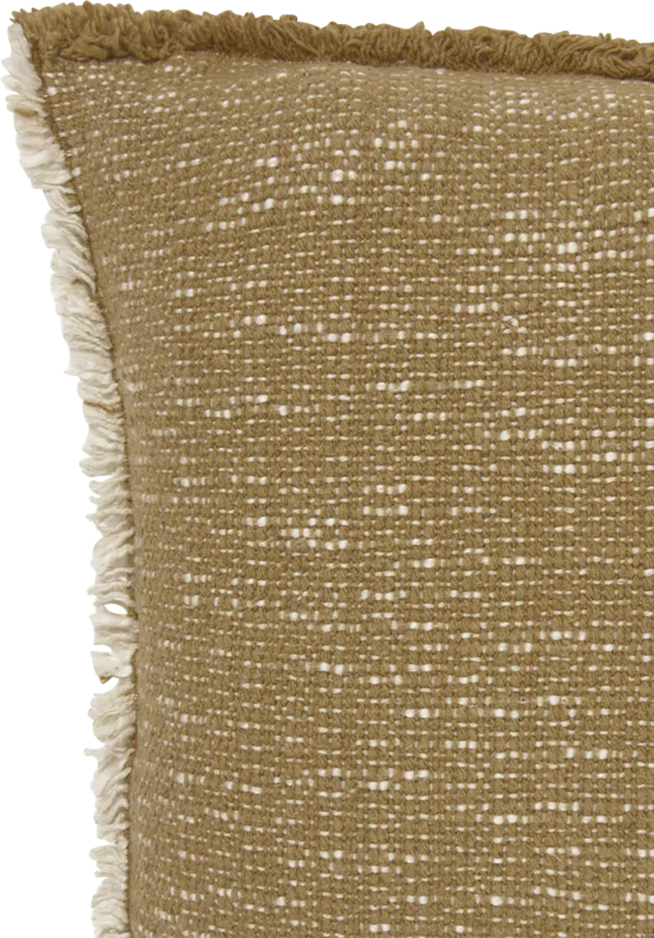 Handloom Tan/Natural Lumbar Pillow - Thumbnail - Image 3