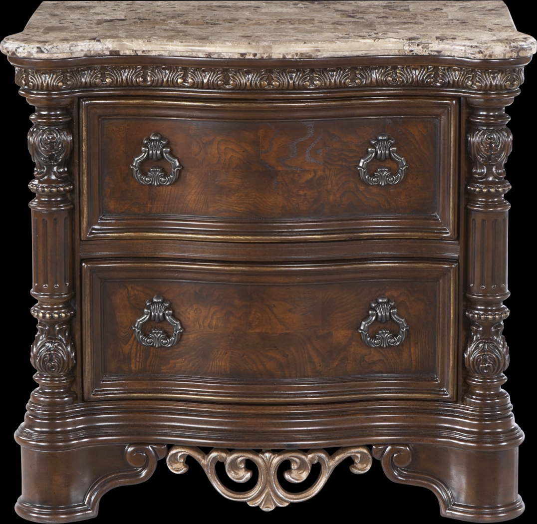 Handly Manor Pecan 8 Pc King Panel Bedroom - Thumbnail - Image 9