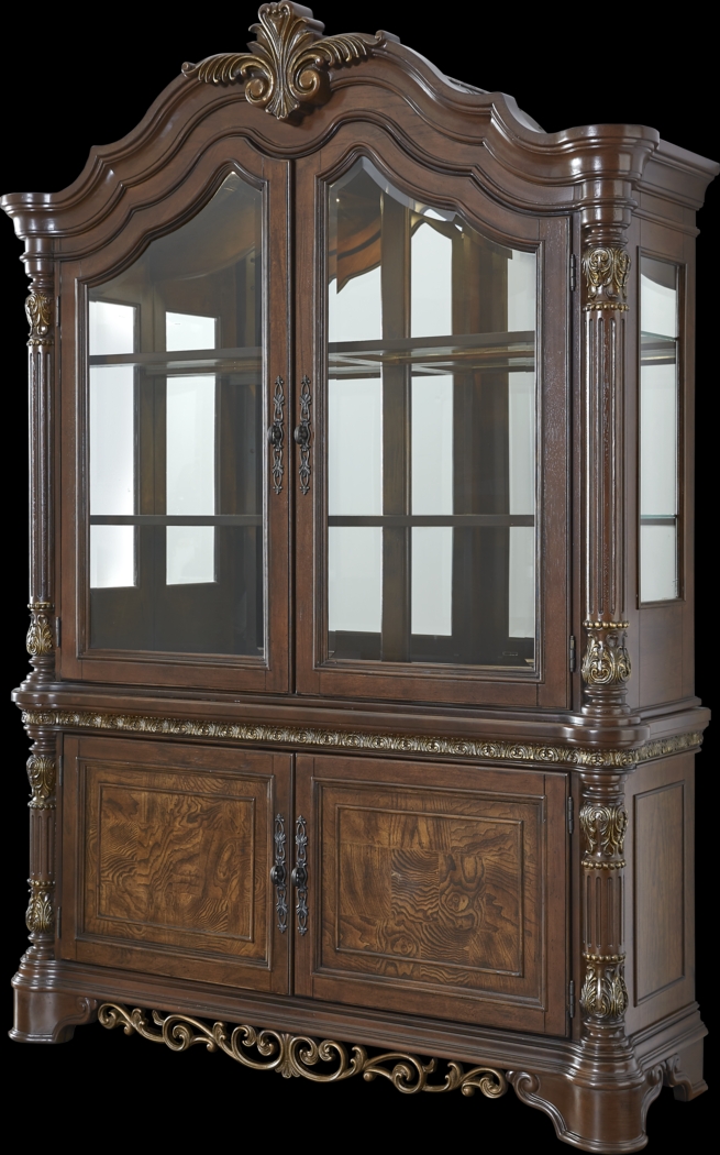 Handly Manor Tobacco 2 Pc China Cabinet - Thumbnail - Image 3