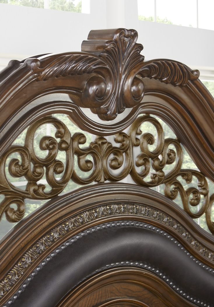 Handly Manor Pecan 8 Pc King Panel Bedroom - Thumbnail - Image 5