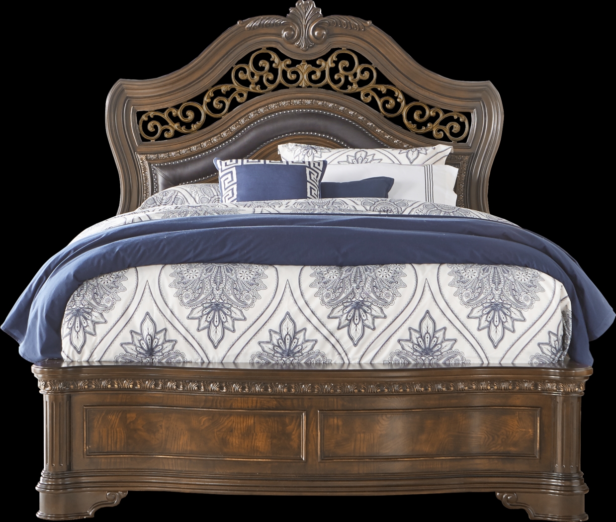 Handly Manor Pecan 8 Pc King Panel Bedroom - Thumbnail - Image 2