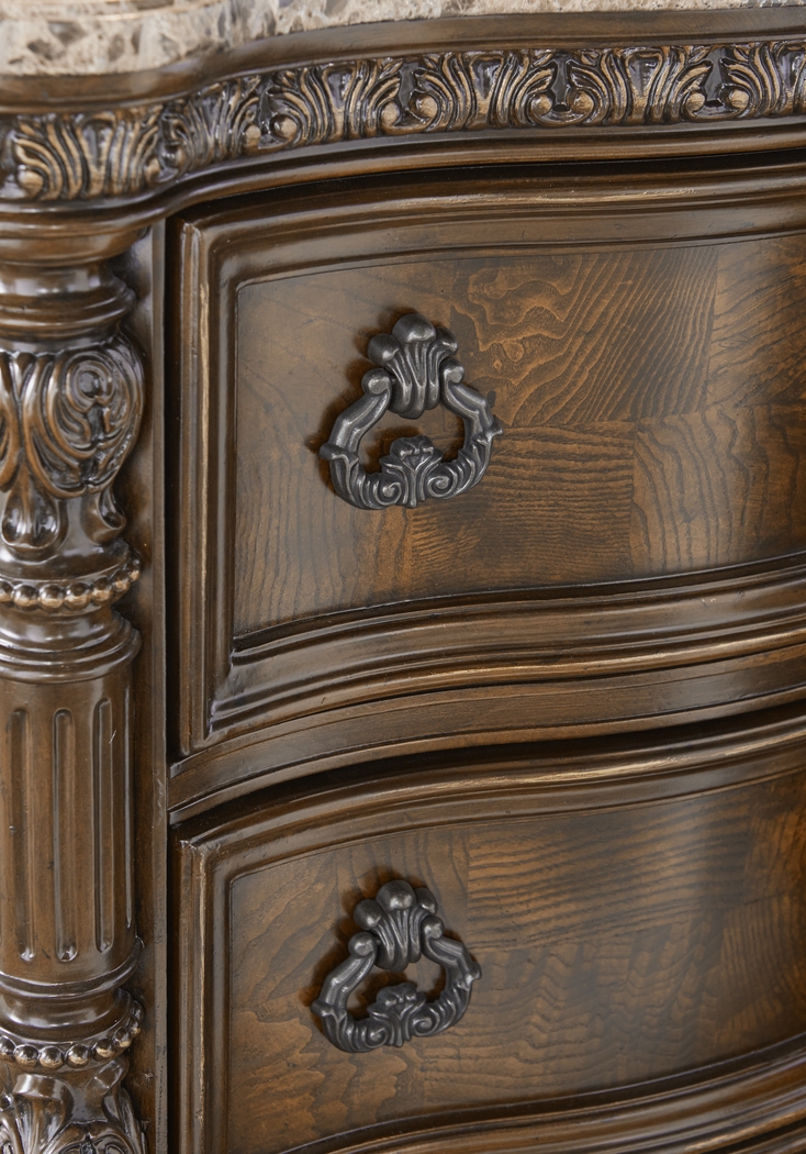 Handly Manor Pecan 5 Pc King Panel Bedroom - Thumbnail - Image 10