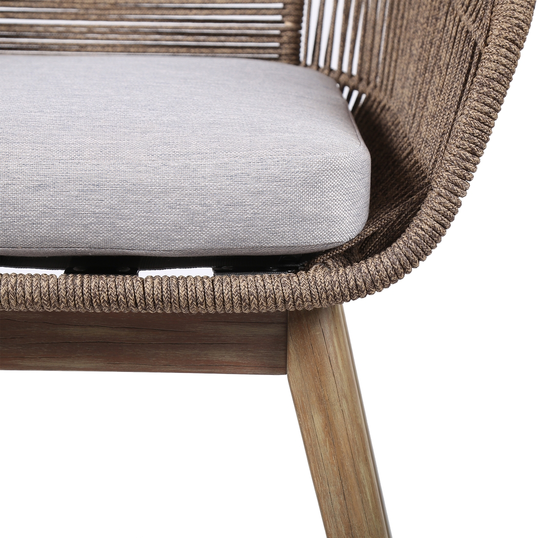 Hanella Gray Outdoor Arm Chair - Thumbnail - Image 5