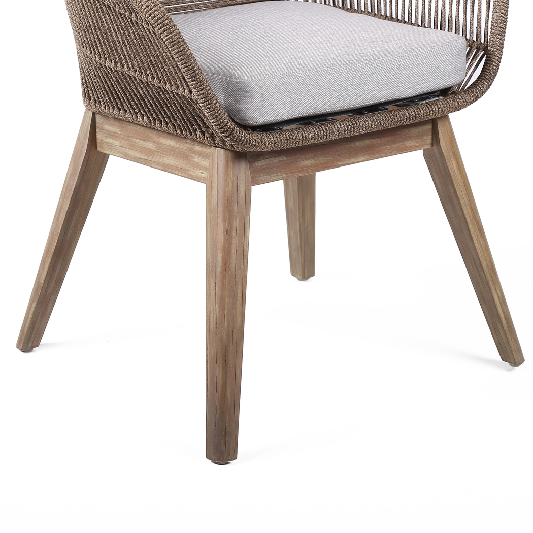 Hanella Gray Outdoor Arm Chair - Thumbnail - Image 6