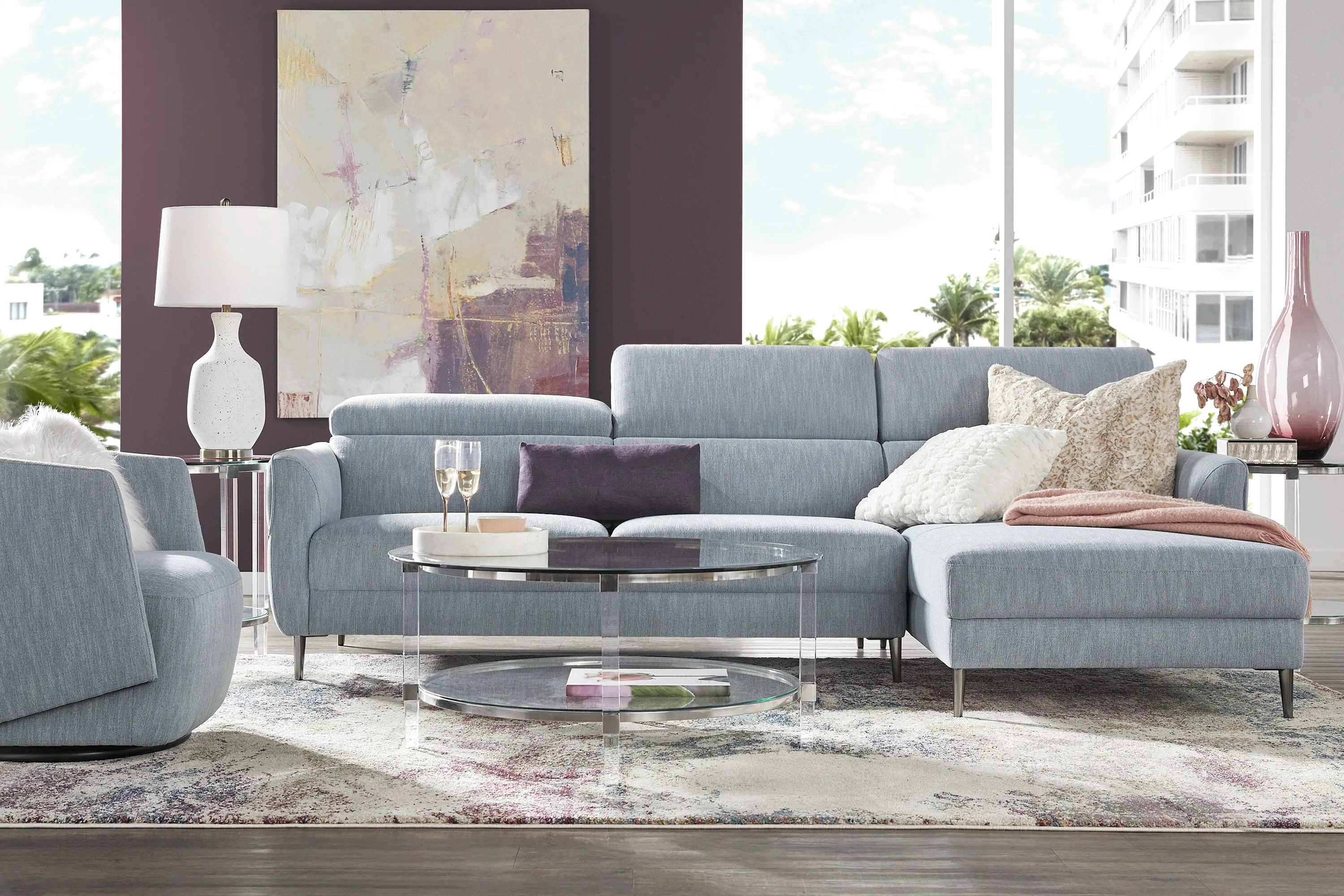 Hanford Falls Ocean 2 Pc Sectional - Thumbnail - Image 2