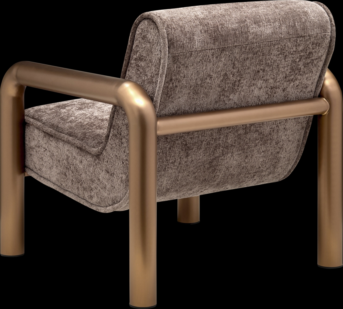 Hani Brown Accent Chair - Thumbnail - Image 3