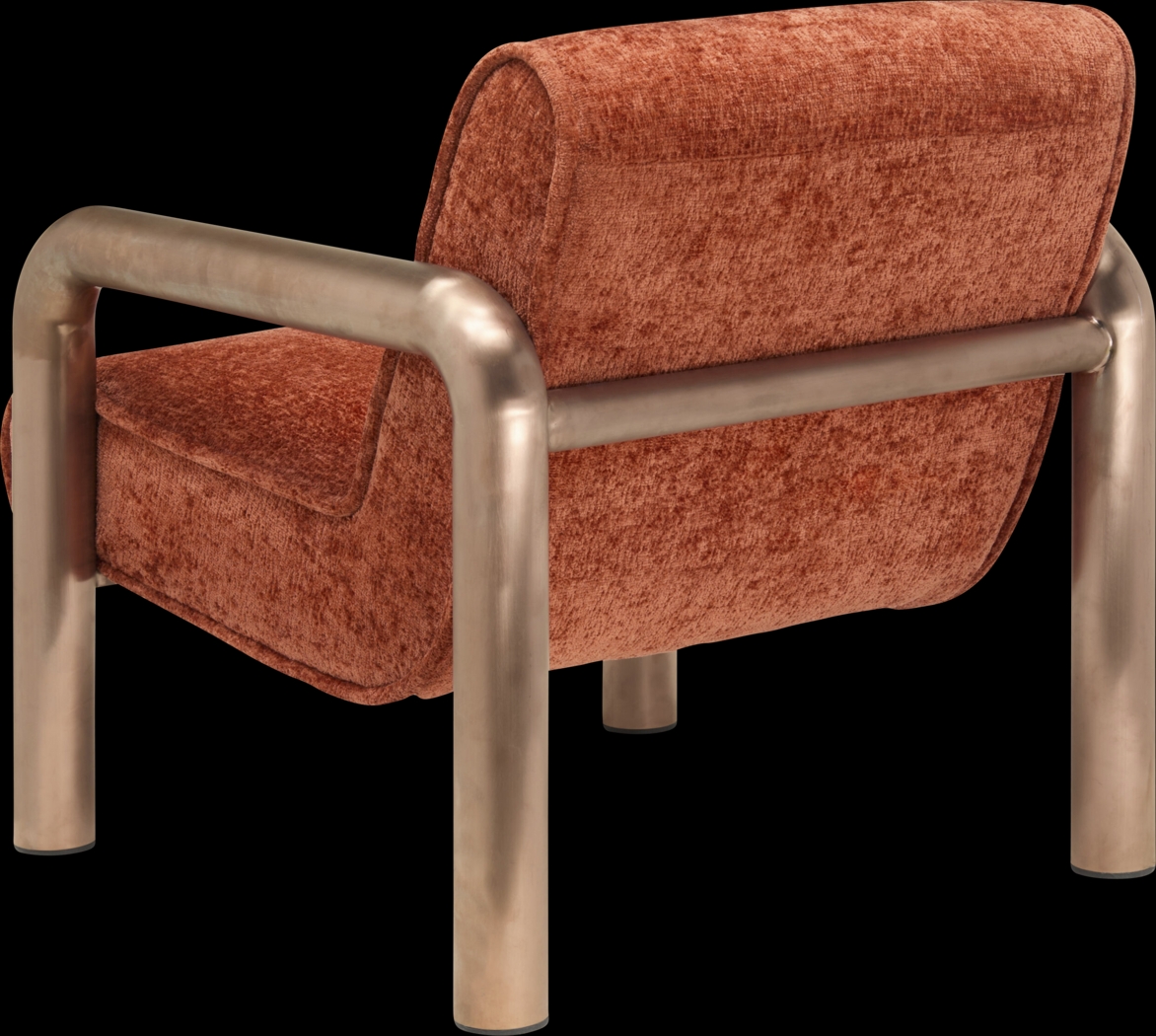 Hani Orange Accent Chair - Thumbnail - Image 3