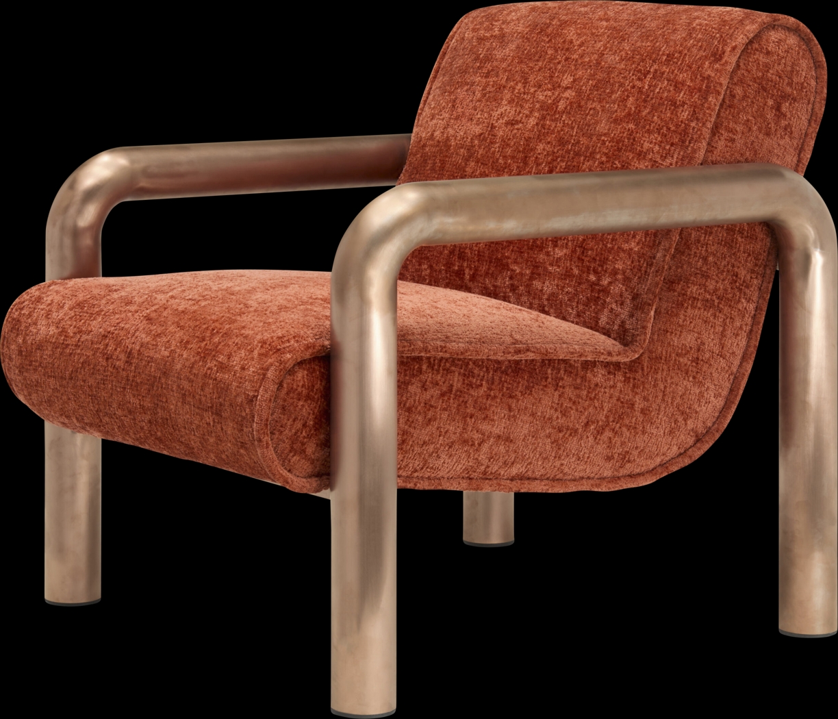 Hani Orange Accent Chair - Thumbnail - Image 1