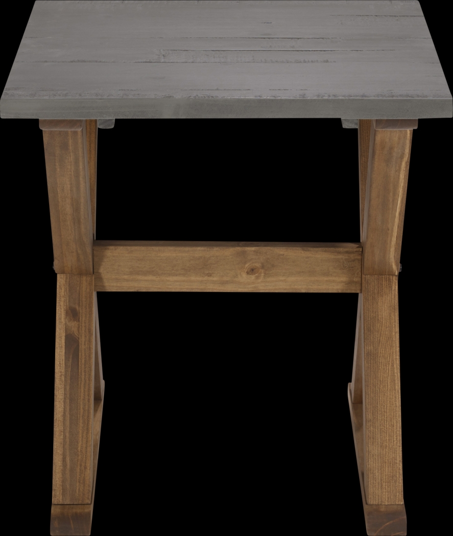 Hanifin Gray Side Table - Thumbnail - Image 2