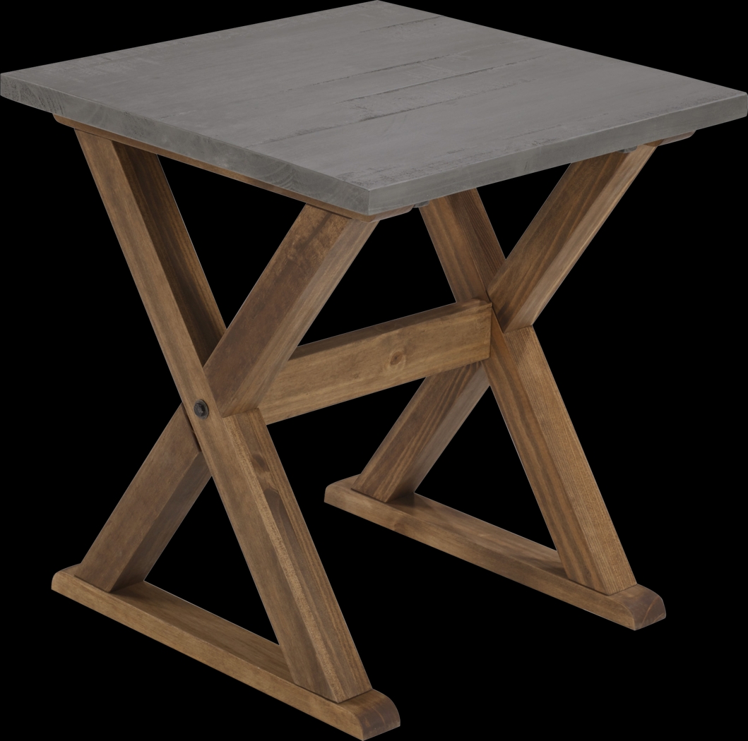 Hanifin Gray Side Table - Thumbnail - Image 1