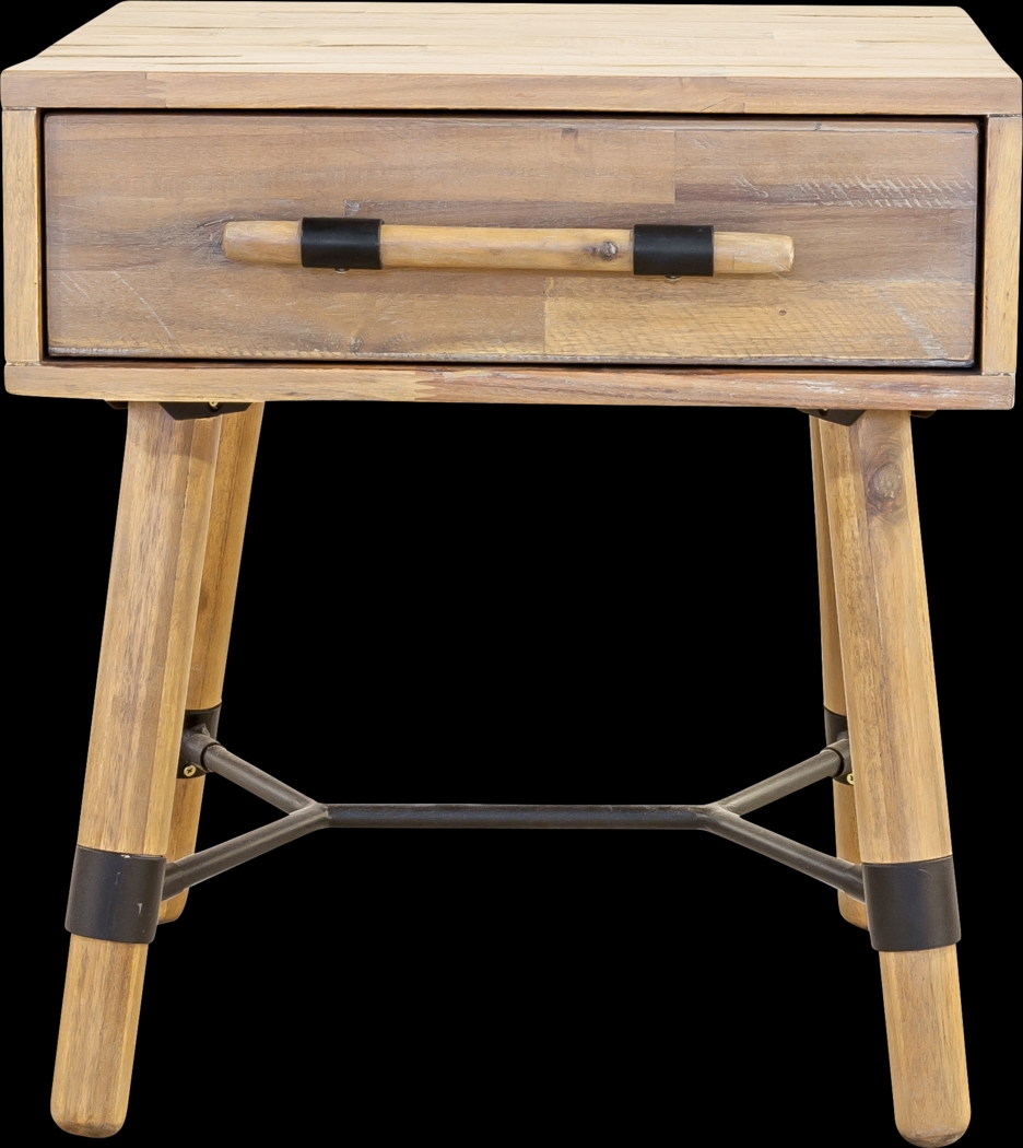 Hankard Natural Side Table - Thumbnail - Image 3