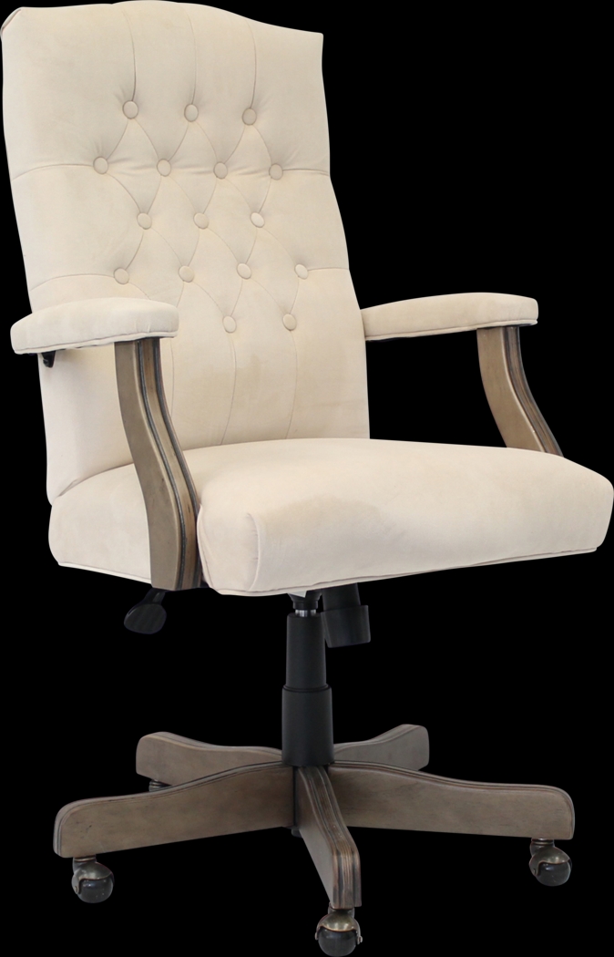 Hanksville Beige Desk Chair - Thumbnail - Image 1