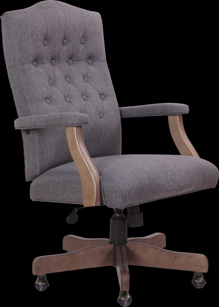Hanksville Gray Desk Chair - Thumbnail - Image 1