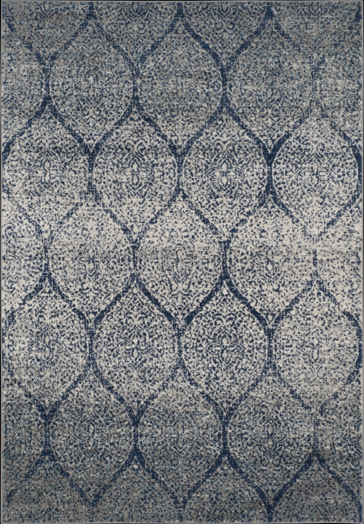 Hanley Court Navy 4' x 6' Rug - Thumbnail - Image 1