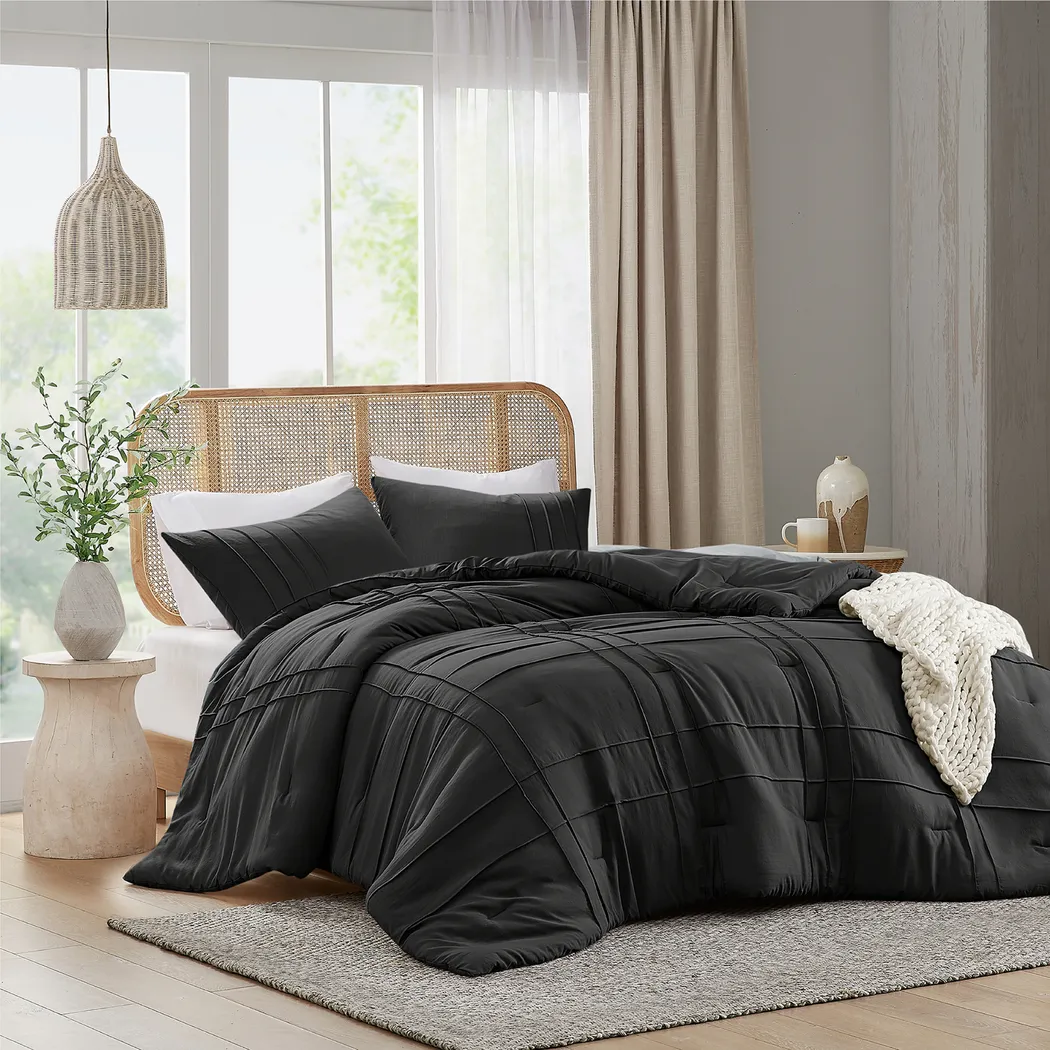 Hanleyea Black Queen 3 Pc Comforter Set - Thumbnail - Image 4