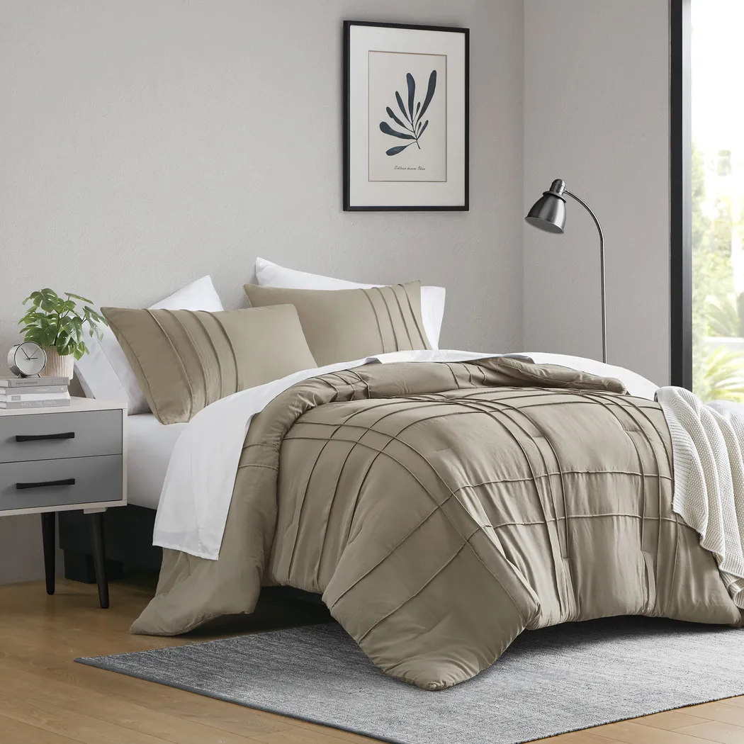 Hanleyea Brown Queen 3 Pc Comforter Set - Thumbnail - Image 4