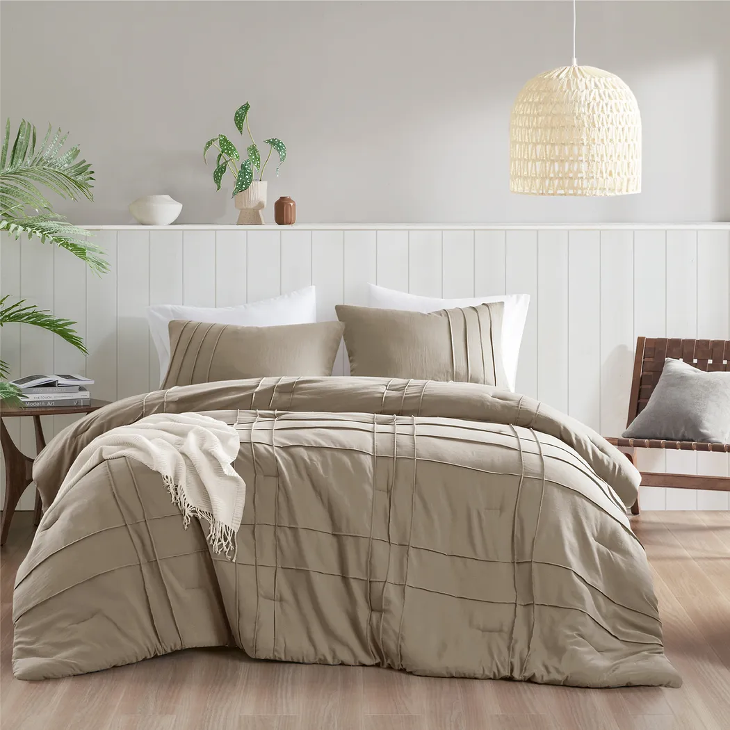Hanleyea Brown Queen 3 Pc Comforter Set - Thumbnail - Image 5