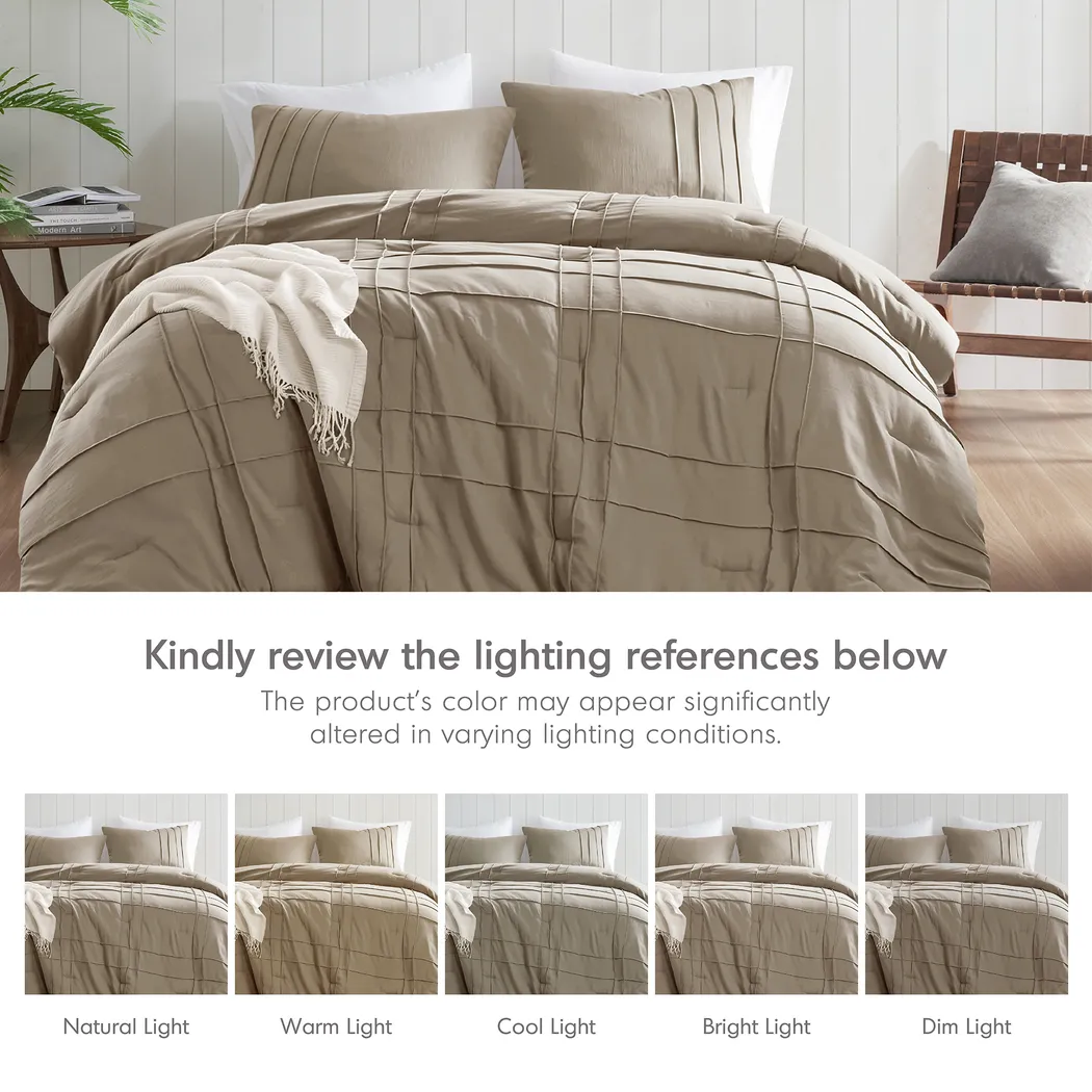 Hanleyea Brown Queen 3 Pc Comforter Set - Thumbnail - Image 9