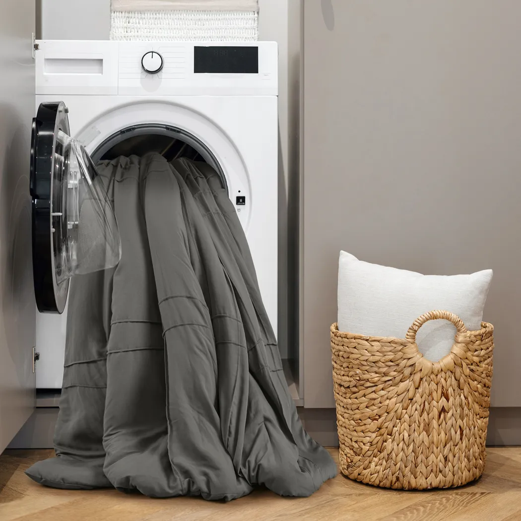 Hanleyea Dark Gray Queen 3 Pc Comforter Set - Thumbnail - Image 5